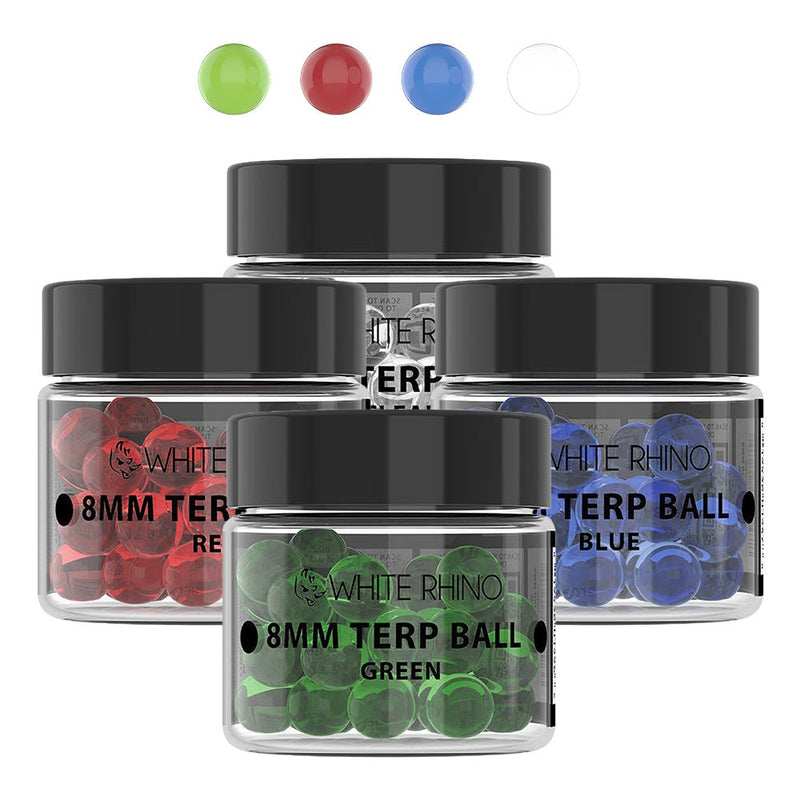 White Rhino Terp Balls | 8mm | 50ct Jar