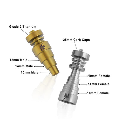 TITANIUM 6 IN 1 ORIGINAL DAB NAIL