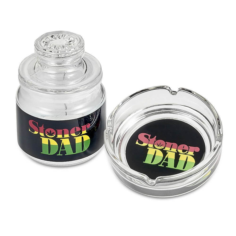 Ashtray and Stash Jar set - Stoner Dad