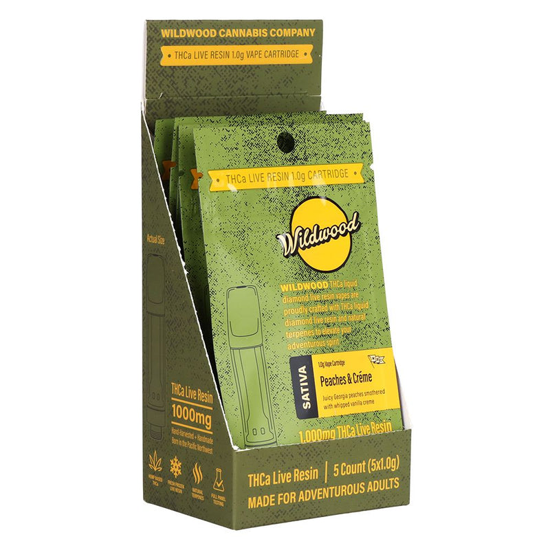 Wildwood Dispensary Grade Live Resin THCA Cartridge | 1g | 5ct Display