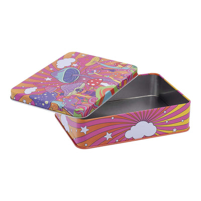 8PC DISPLAY - Fujima Tin Stash Box - 6.5"x4.5" / Assorted Designs