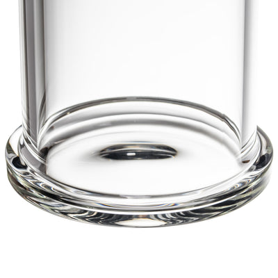 MJ Arsenal Piston Gravity Bong base detail showing premium borosilicate glass construction.