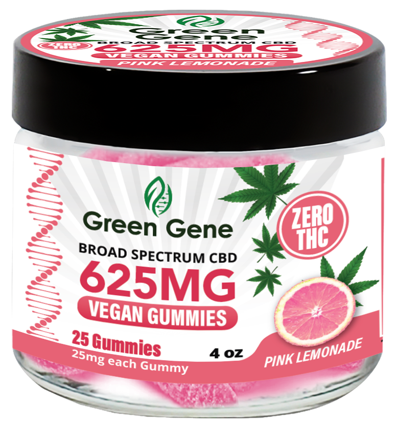 Green Genie CBD Vegan Pectin Infused Gummies w/ B12 Vitamins (625MG - 2500MG)