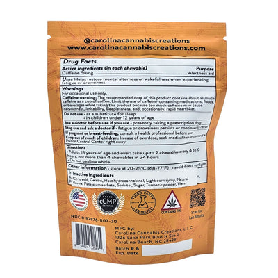 Uplift Chewables | HHC+Caffeine | Strawberry 20ct bag