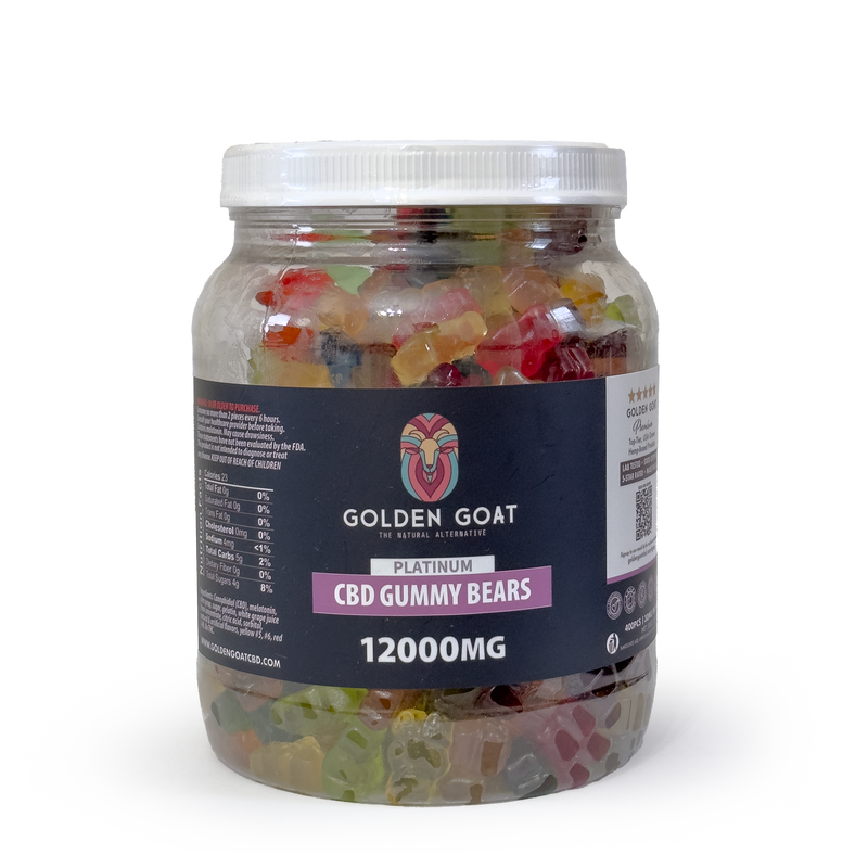 CBD Platinum Gummies - Clear Bears 12000MG