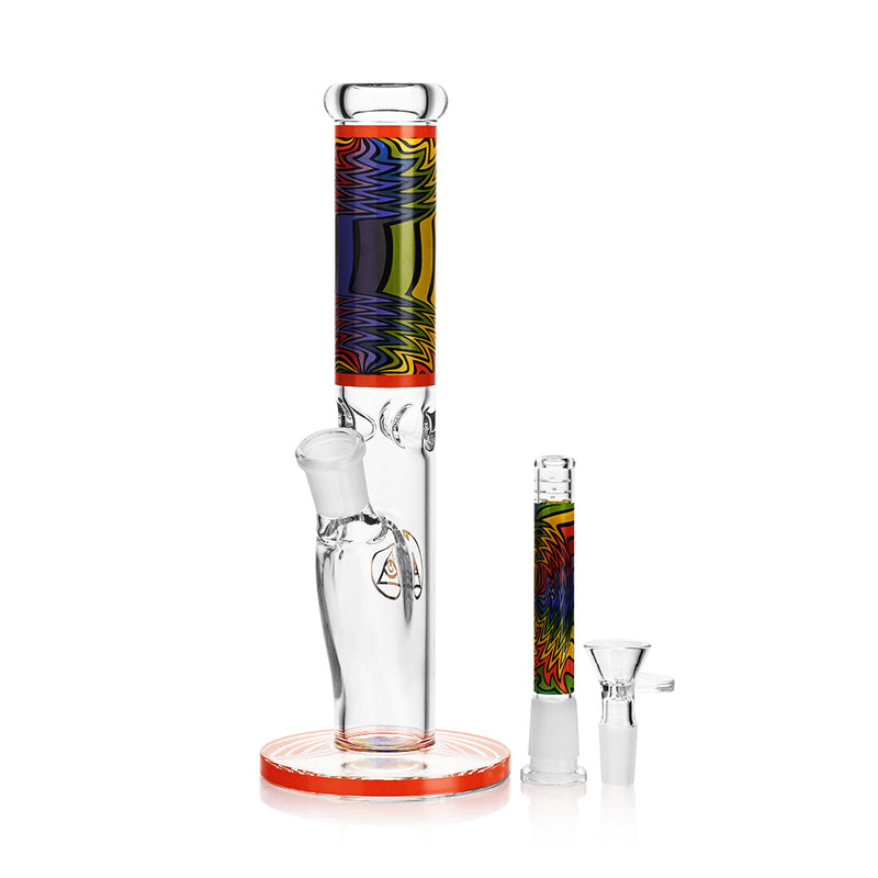 Ritual Smoke - Prism 10" Glass Straight Tube - Tangerine