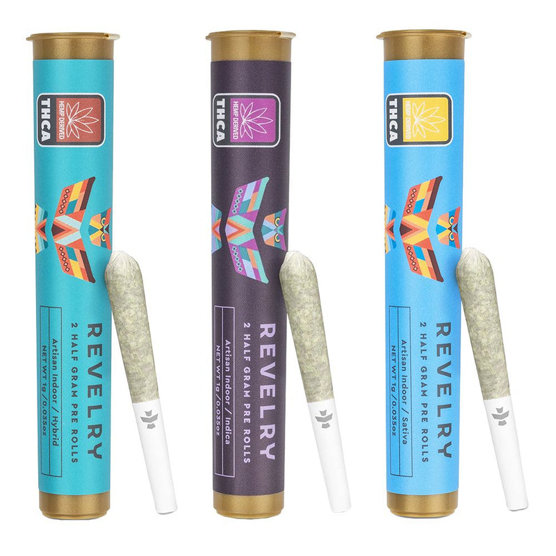 Revelry Premium Indoor THCA Pre-Rolls | 0.5g | 2pc Pack