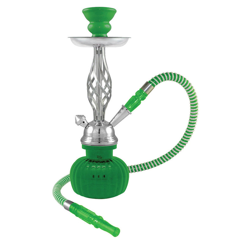 12" Swirl 1-Hose Premium Hookah - Colors Vary