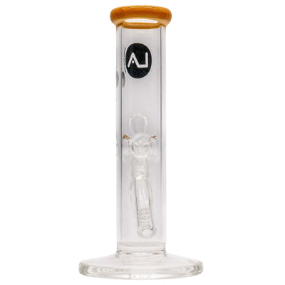 LA Pipes Straight Shooter Bong 8" with Colorful Mouthpiece, Handmade in Los Angeles