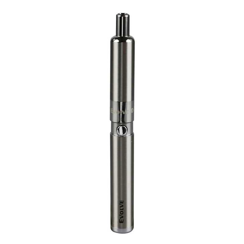 Yocan Evolve-D Dry Herb Vaporizer Pen in sleek metallic finish, featuring 650mAh battery and portable design