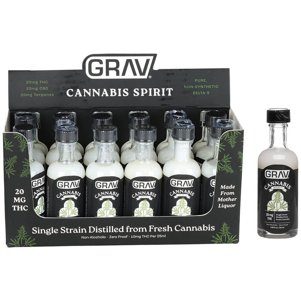 GRAV Black Label D9 THC Spirits - 20mg / 50ML 12ct
