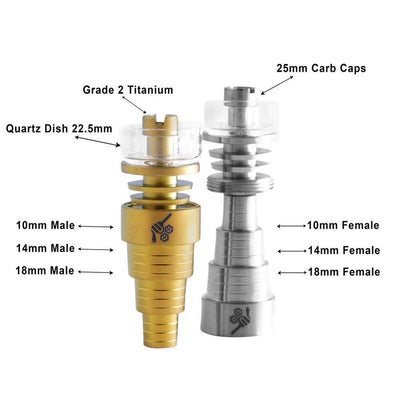 TITANIUM 6 IN 1 HYBRID DAB NAIL