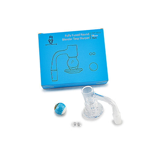 Space King Fully Fused Round Blender Terp Slurper (Light Blue)