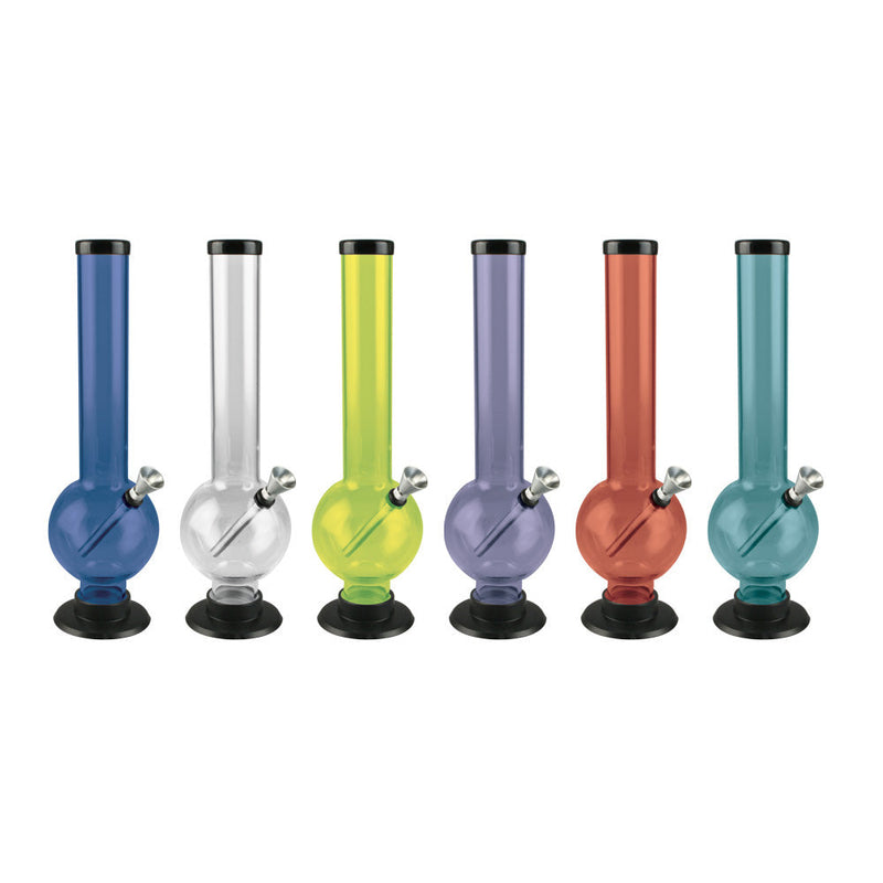 Bubble Acrylic Water Pipe - 12" / Colors Vary - Cheapnotic