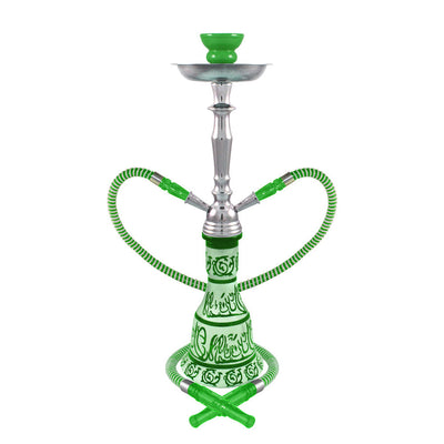 20" Hieros 2-Hose Premium Hookah - Colors Vary - Cheapnotic