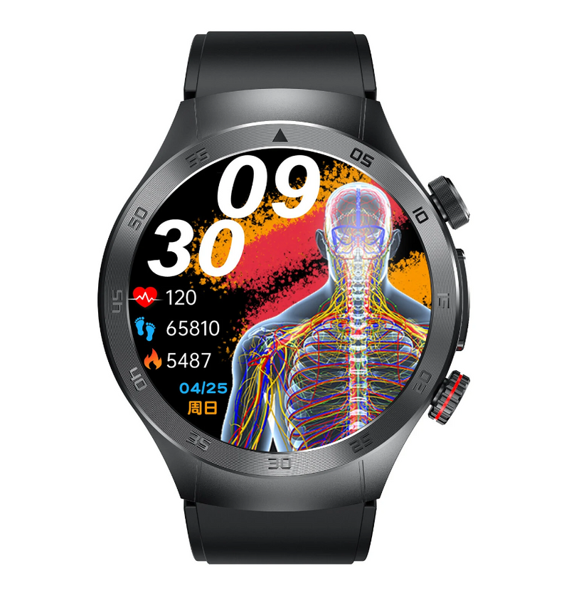 E800 1.49inch AMOLED Display Physical Laser Therapy Smart Watch - Cheapnotic