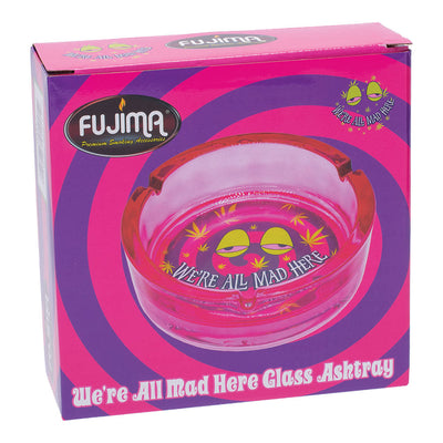 Fujima We're All Mad Here Glass Ashtray - 6.25"