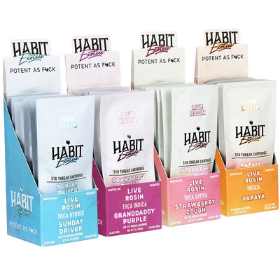 Habit Exotics THCA Rosin Ceramic Cartridge | 1g | 10ct Display