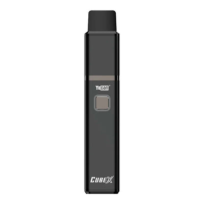 Yocan Cubex Concentrate Vaporizer - 1400mAh, sleek black design with single button operation for optimal concentrate vaping experience.