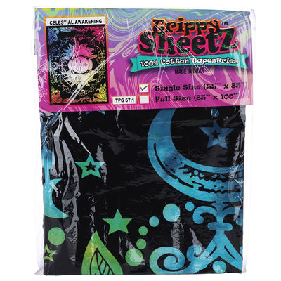Trippy Sheetz Celestial Awakening Tapestry - 55"x85"