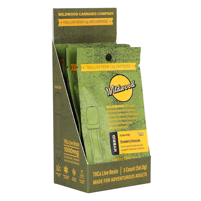 Wildwood Dispensary Grade Live Resin THCA Cartridge | 1g | 5ct Display