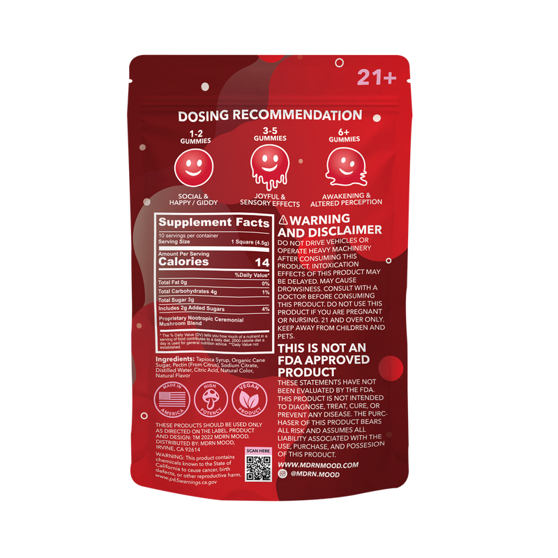 MDRN MOOD Magic Mushroom Gummies - Strawberry