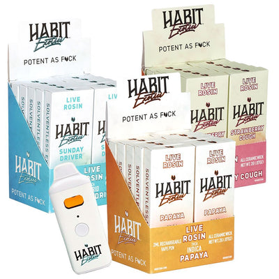 Habit Exotics THCA Live Rosin Disposable | 2g | 10ct Display
