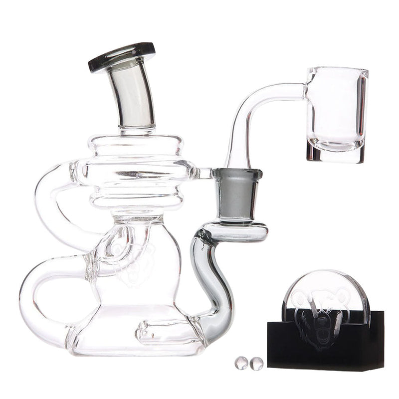 Bear Quartz BQ Cycler Recycler Dab Rig Box Set | 5.5" | 14mm F - Cheapnotic