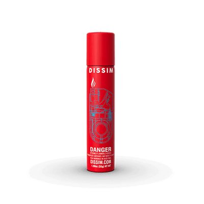 High-Performance Dissim Ultra Premium Butane canister, 1.9oz, designed for consistent and powerful flame.