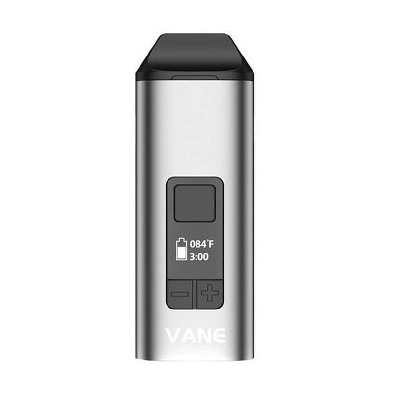 Yocan Vane Portable Vaporizer front view with display showing temperature and battery level