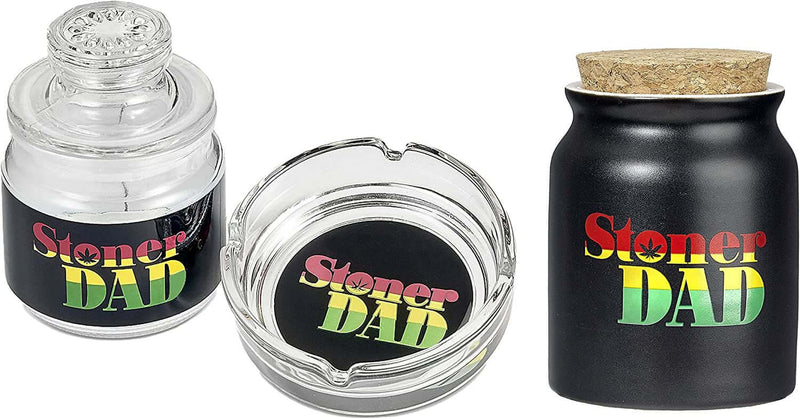 Ashtray and Stash Jar set - Stoner Dad