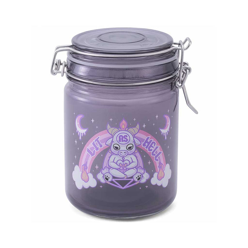 GLASS JAR WITH CLASP