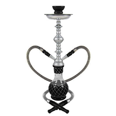 19" Nicolette 2-Hose Premium Hookah - Colors Vary - Cheapnotic