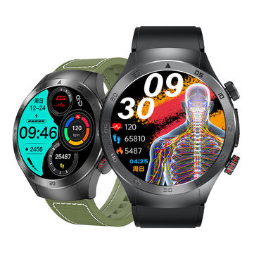 E800 1.49inch AMOLED Display Physical Laser Therapy Smart Watch - Cheapnotic