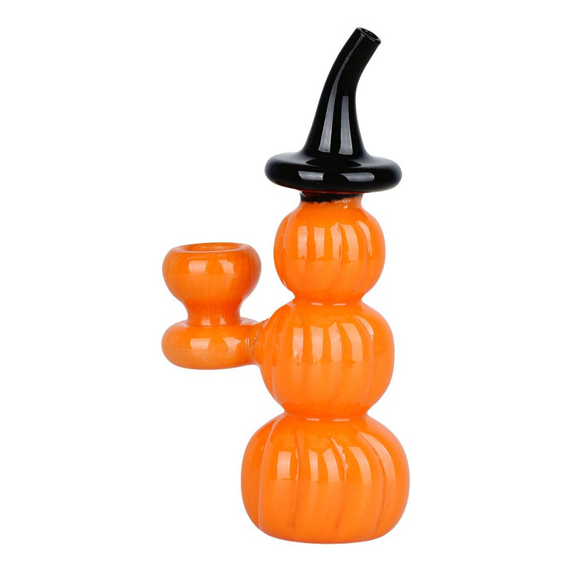 Halloween Pumpkin Pile Up Glass Bubbler - 5.75"