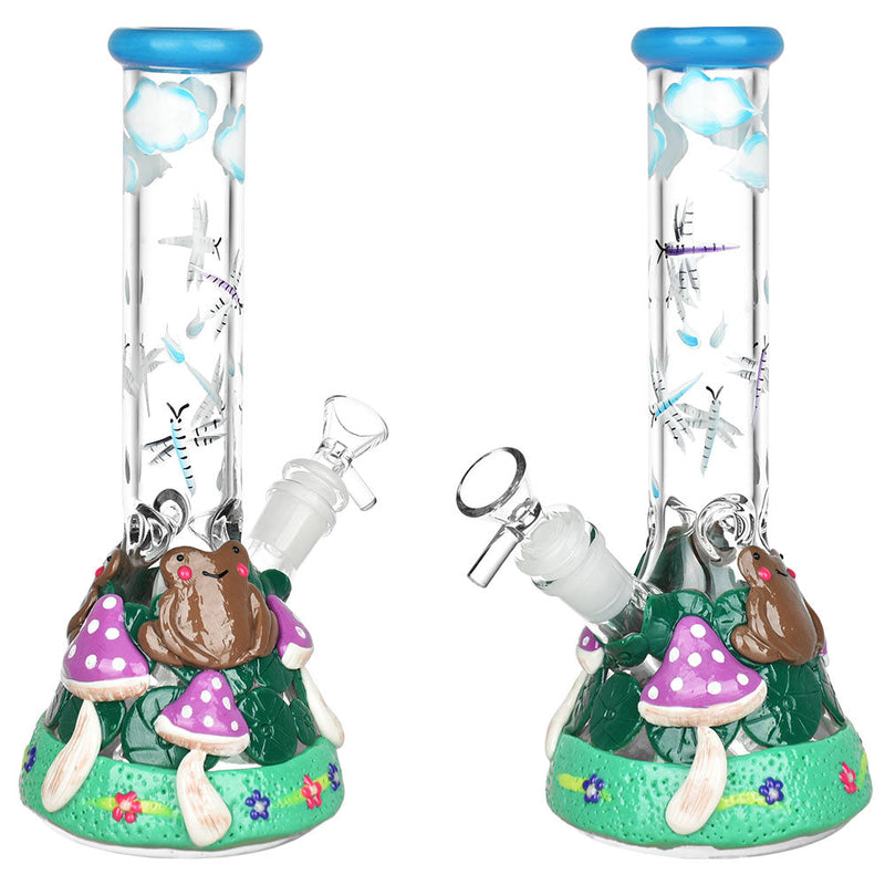 Froggy Friend Fun-guy Beaker Water Pipe | 10" | 14mm F - Cheapnotic