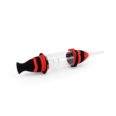 Ritual - 7'' Silicone Deluxe Nectar Collector - Black & Red