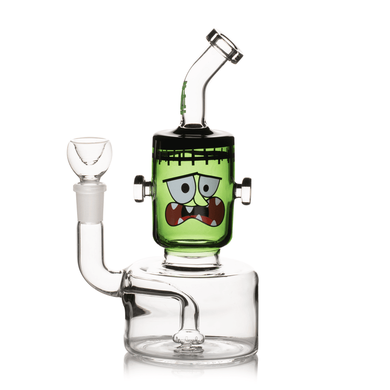 HEMPER Dankenstein Bong 7.5" Halloween Edition in borosilicate glass with slitted stem perc