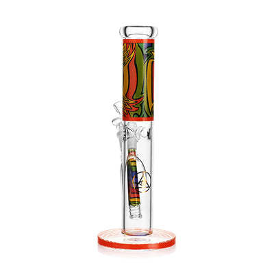 Ritual Smoke - Prism 10" Glass Straight Tube - Tangerine