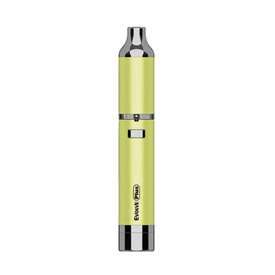 Yocan Evolve Plus Vaporizer Kit in yellow with functional coil cap and built-in silicone jar for an enhanced wax vaping experience