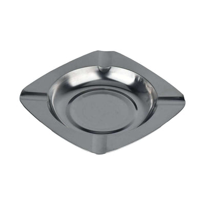 ELF Supply Metal Ashtray - 4.4" x 4.4" / Silver 6ct