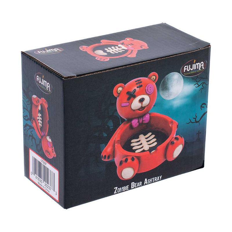 RED ZOMBIE BEAR ASHTRAY