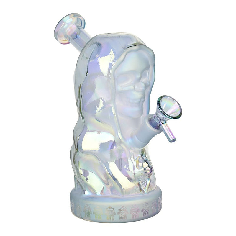 Hooded Skull Glass Water Pipe - 7.25" / 14mm F