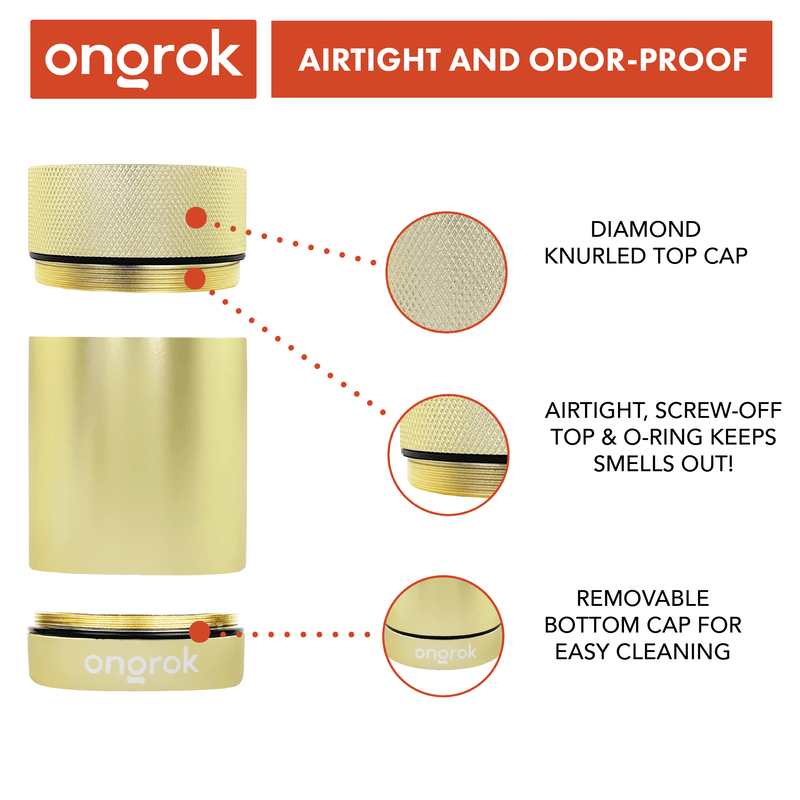 Ongrok Aluminum Metal Storage Jar