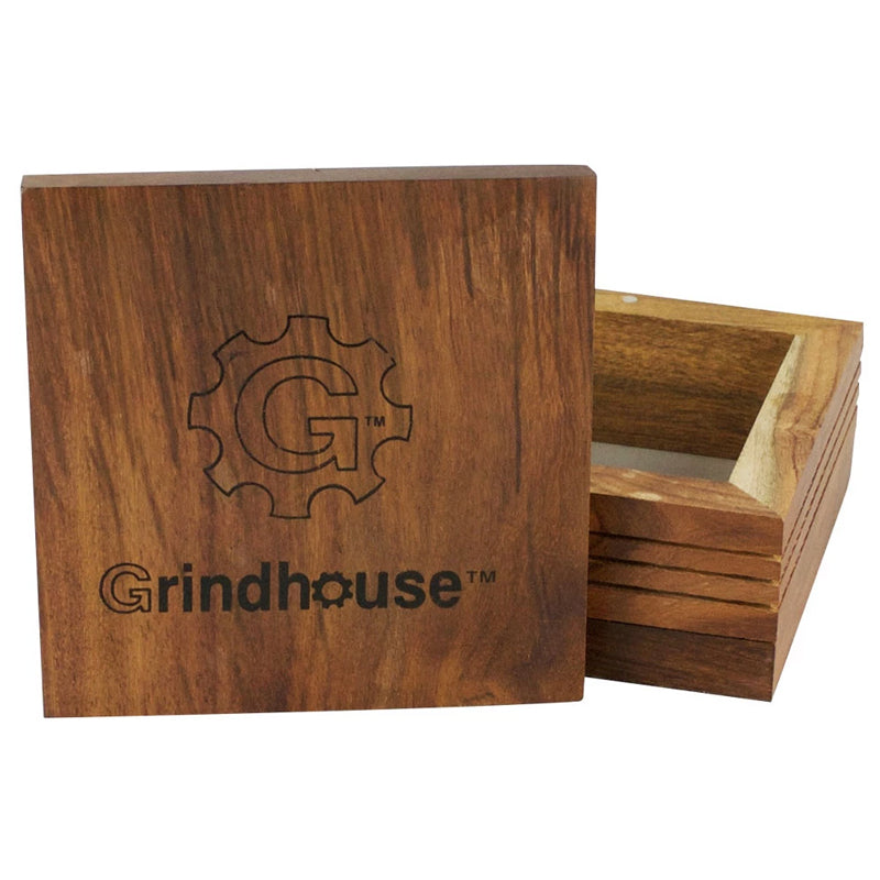 Grindhouse Wood Pollen Box w/ Magnetic Lid