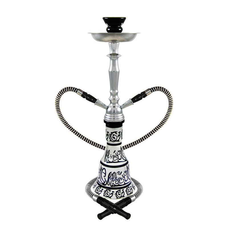 20" Hieros 2-Hose Premium Hookah - Colors Vary - Cheapnotic