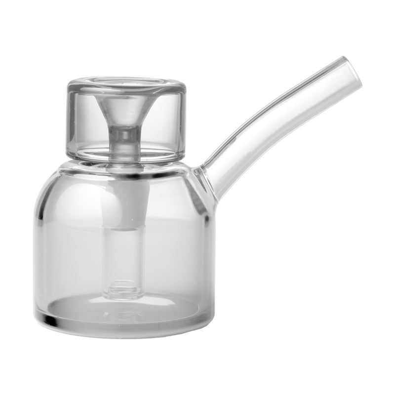 NWTN Home Vesper Bubbler: elegant glass piece with Art Deco design for an elevated smoking experience.