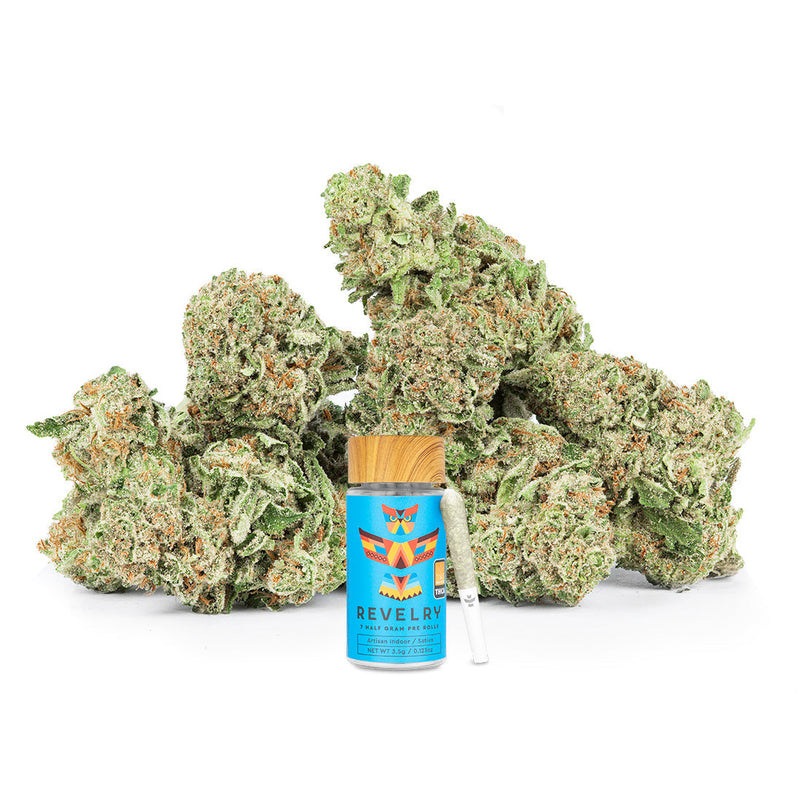 Revelry Passion Fruit Punch THCA Pre Rolls 7 Pack