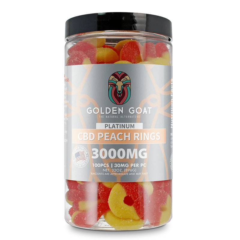 Platinum CBD Gummies 3000mg - Peach Rings