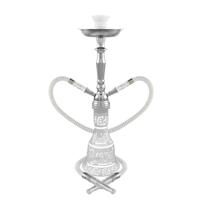 20" Hieros 2-Hose Premium Hookah - Colors Vary - Cheapnotic